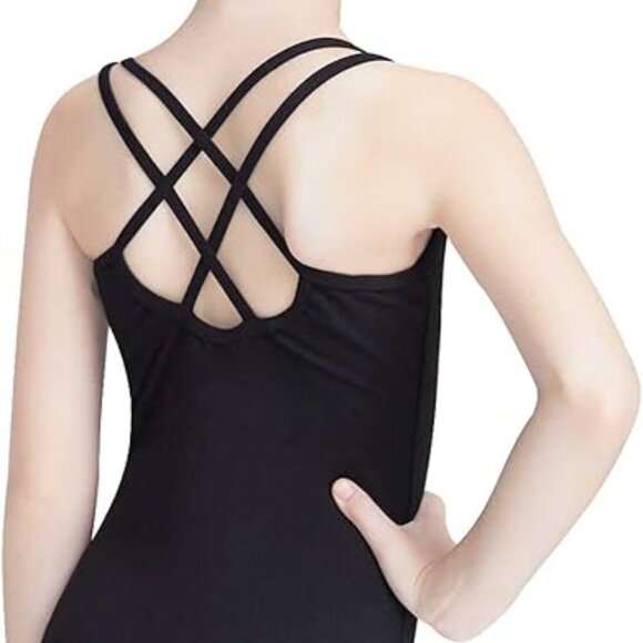 Daydance Toddler Kids Girls Camisole Leotards for Ballet, Double Breast Dance Bo - Picture 2 of 5